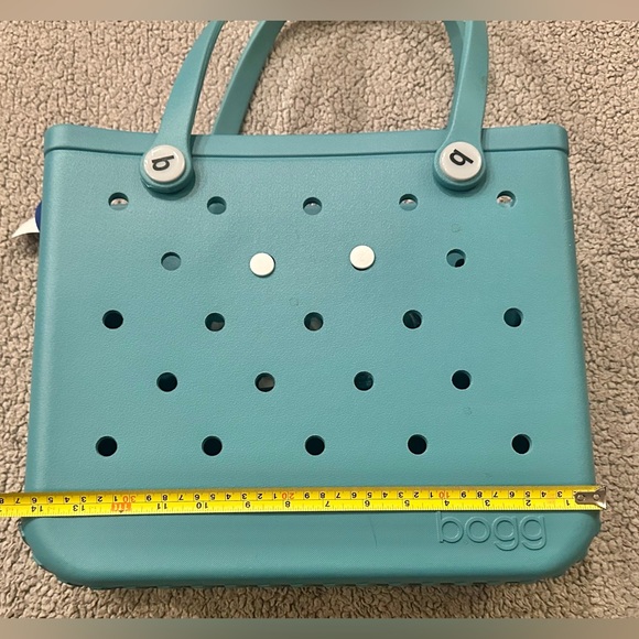 Baby Bogg Bag Turquoise Blue NWT Beach Tote Purse w/Zippered Interior Pouch - Picture 3 of 6
